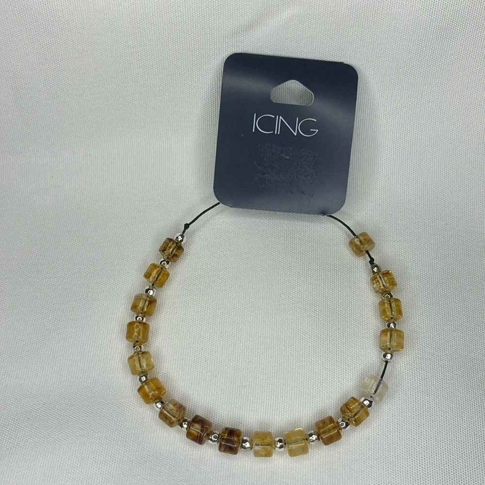 Icing amber beaded